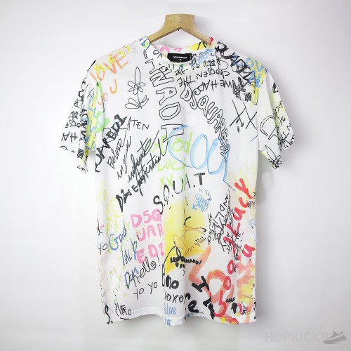 DSQUARED2 Printed White T-Shirt